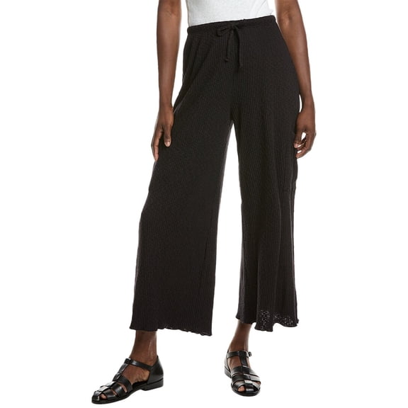 Project Social T womens  Never Better Textured Wide Leg Pant, xs, Black