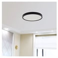 thumbnail image 1 of Project Source 1-Light 15-in Matte Black Integrated LED Flush Mount Light, 1 of 5