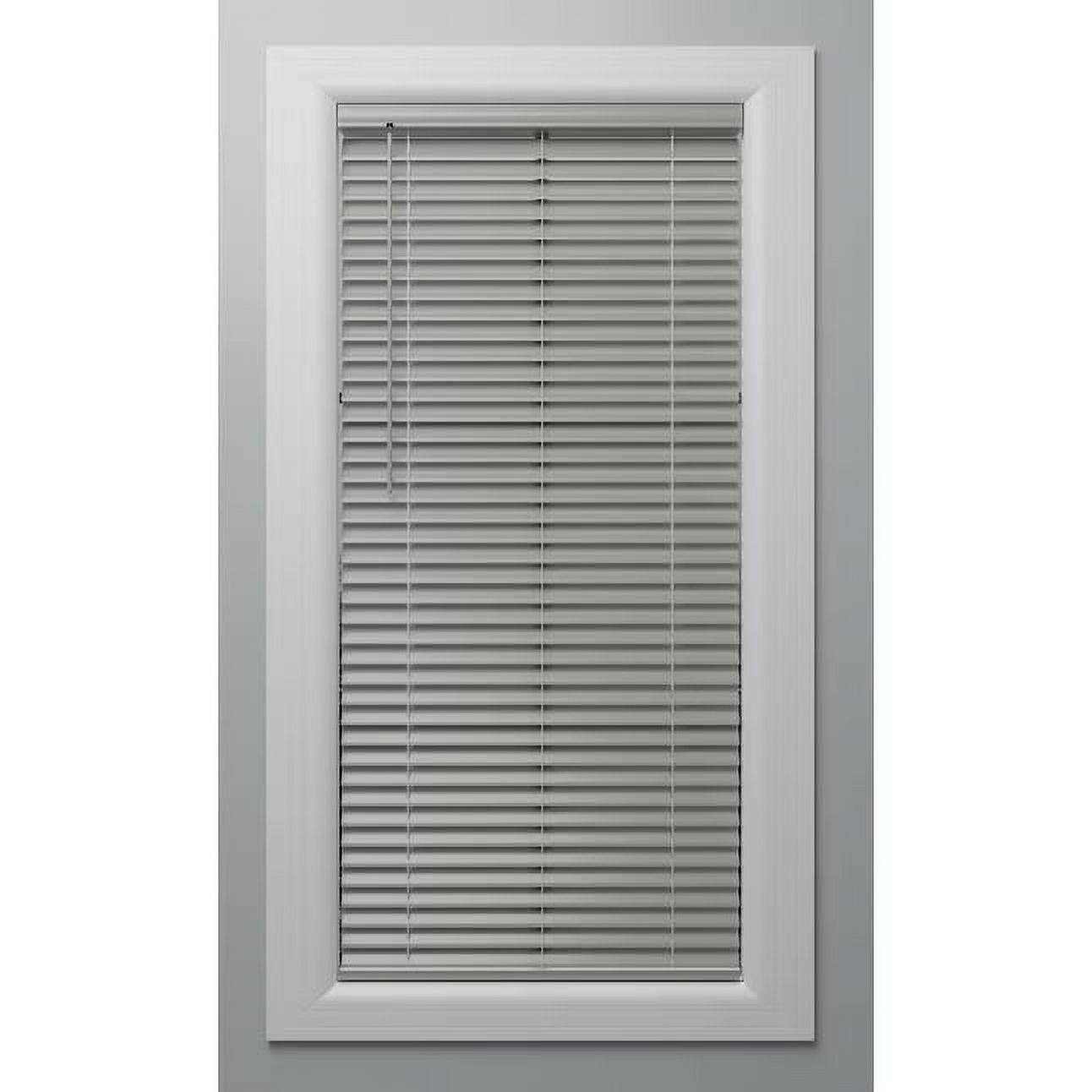 Project Source 2 Cordless Vinyl Room Darkening Horizontal Blinds Gray 36 x 64