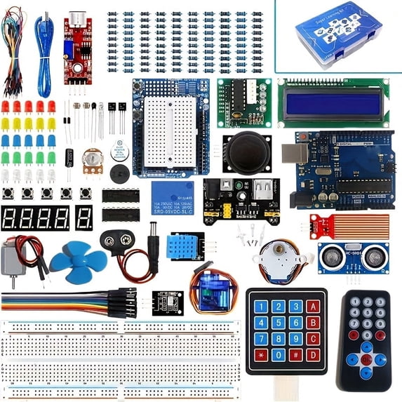 ISSNW, Electronic Components Kit, UNO R3 Mega2560 Nano, with Tutorials ...