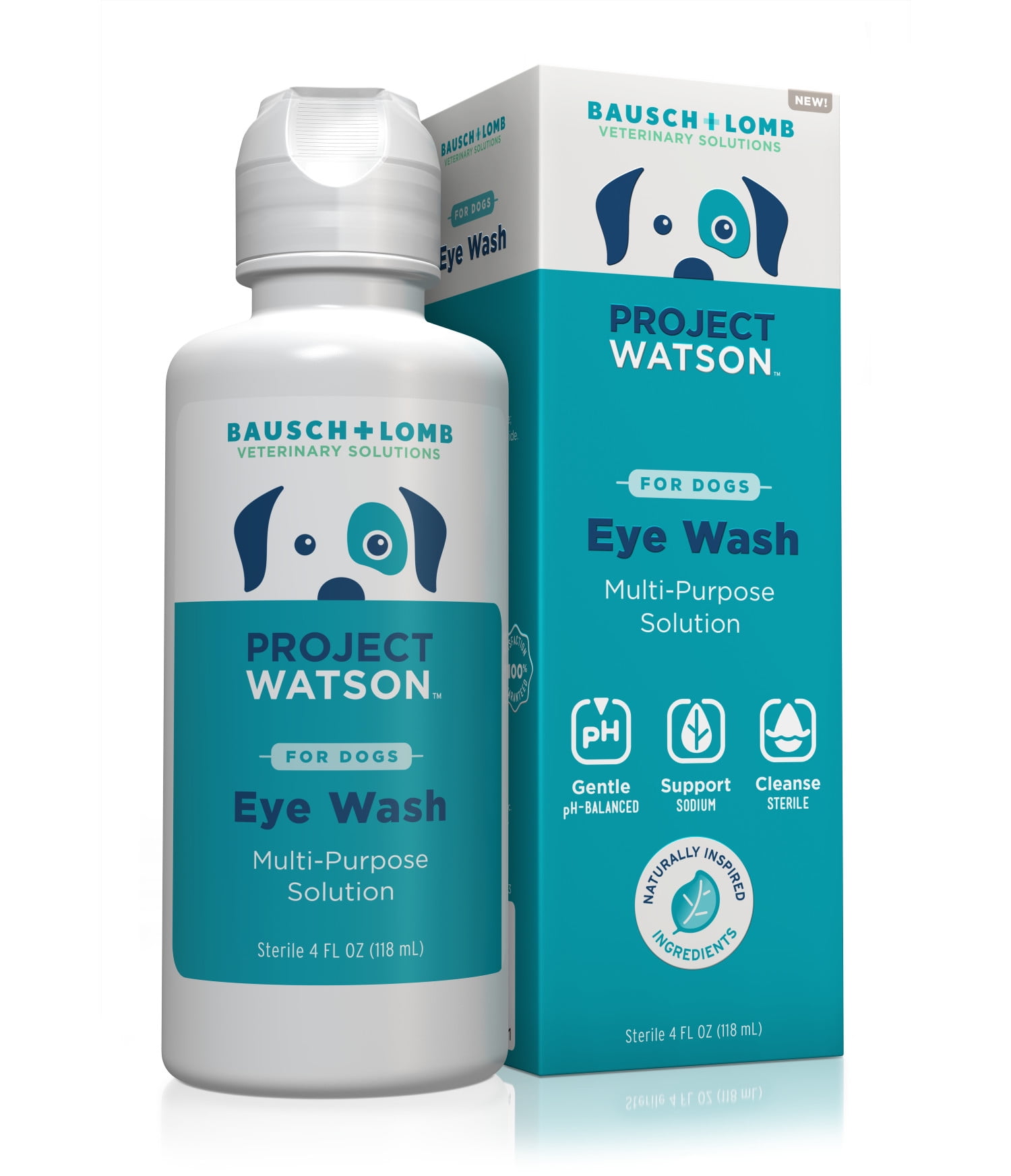 Project Watson Eye Wash for Dogs, Help Remove Tear Stains