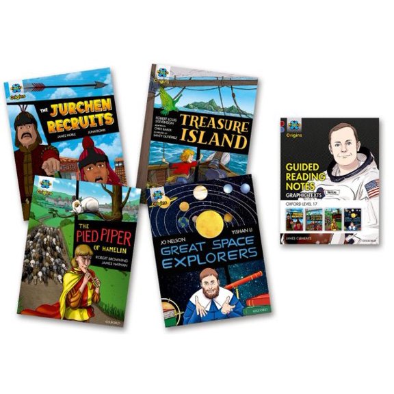 Pre-Owned Project X Origins Graphic Texts: Dark Red Book Band, Oxford Level 17: Mixed Pack Of 4