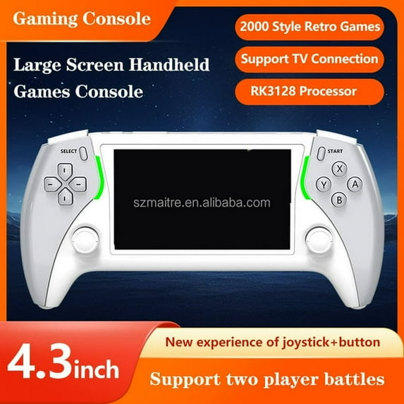 Project X Pocket Gaming Console 4.3-inch High-definition Ips Screen The Console Portable Video Game Player HD Game Console Children's Gifts 64GB-1