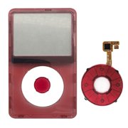 ProjectChase Clear Red Center Button Faceplate for iPod Classic 6th 7th Generation