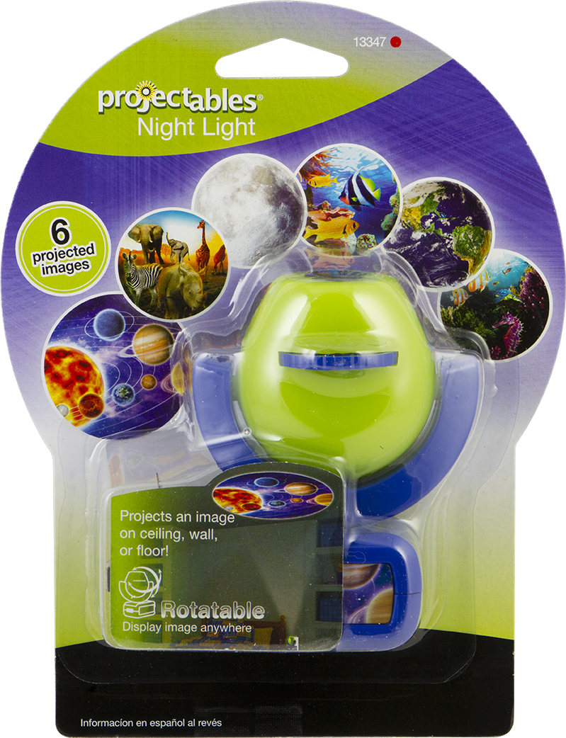 Multicolor LED Plug-In Night Light with Rotatable Globe
