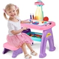 thumbnail image 1 of Flooyes Drawing Study Projector table for Kids, Learning Projector table Toys for Ages 3 4 5 6 7 8 Year Old Girl Birthday Gifts Pink, 1 of 7