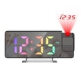 thumbnail image 1 of Projection Alarm Clock, AMIR LED Alarm Clock 7.9" 180° Rotatable Date Temperature Display Dimmer Snooze Night Mode Digital Alarm Clock for Bedroom Kids Room Elderly Colorful, 1 of 11