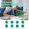 Projection Alarm Clock New Large Screen Display Silent Sleep Electronic