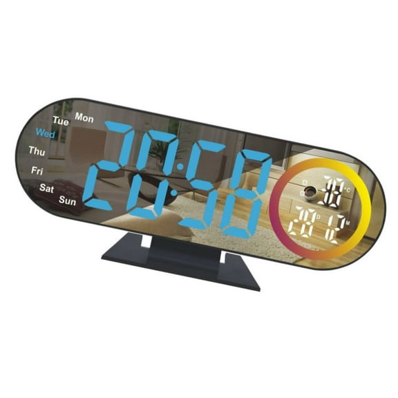 Projection Alarm Clock,Projection Clock for Bedroom Ceiling,Projectors Clocks Duals Loud Alarm Clocks with Night Lights