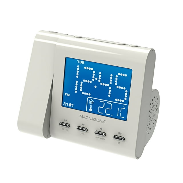 Magnasonic Projection Alarm Clock with AM/FM Radio, Battery Backup