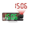 thumbnail image 1 of Projection Alarm Clocks for Bedrooms,LED Digital Clock with 180° Rotatable Projector on Ceiling Wall,Snooze Model,12/24H,2-Level Brightness Indoor Temperature for Heavy Sleepers Adults, 1 of 9