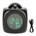 Projection Clock LED Display Projection Alarm Clock Mini Voice Timing Digital Clock Projector