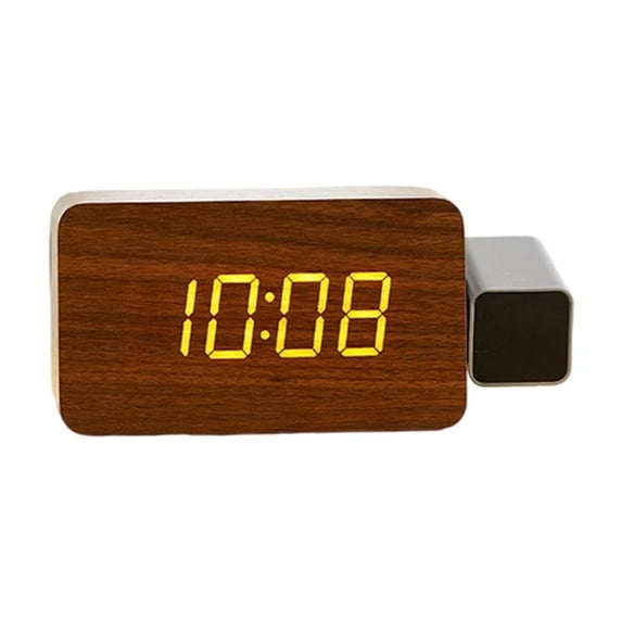Projection Clock for Bedroom Ceiling, Alarm Clocks with 180° Rotatable ...