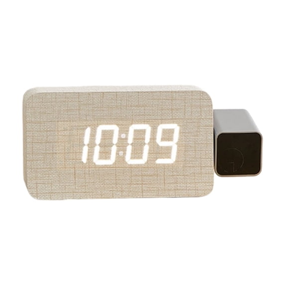Projection Clock for Bedroom,Digital Clock with 180° Projector on Ceiling Duals Loud Alarm Clocks with Dates Night Light