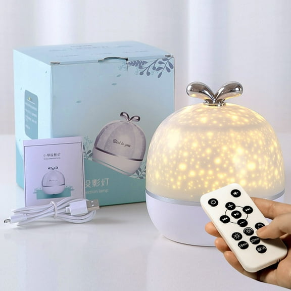 Projection Luminaire With Multi-Function Bedside Alarm Clock Lamp Star Projector Night Light