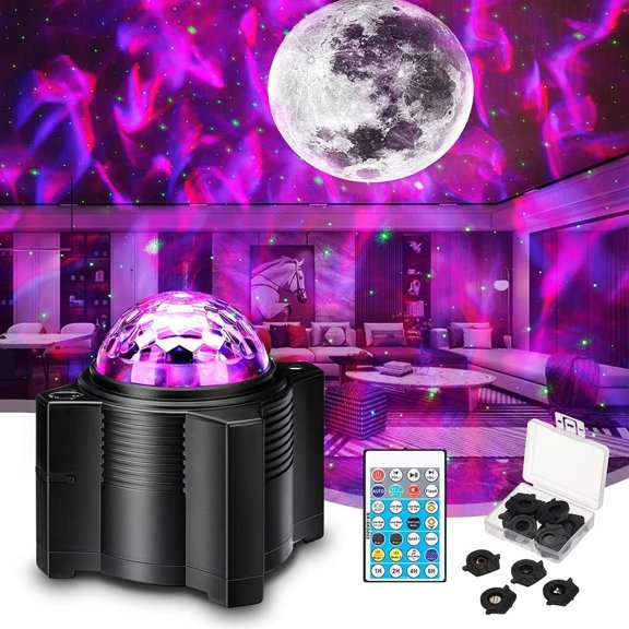 Projector, 15 in 1 Space, Night Light with Remote Control, Galaxy Projector with Speaker, Moon Light for Bedroom/ Room/Party, Romantic Light for Partners