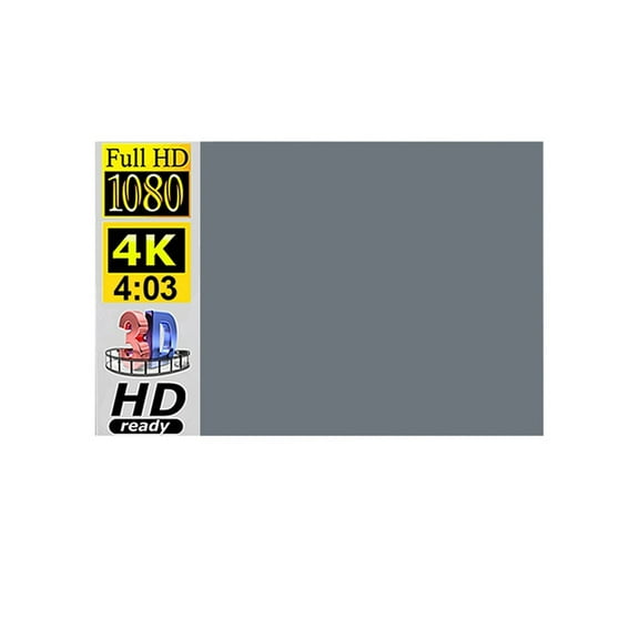 Projector 4:3 100 84 72 60 92 110 Inch 1080P HD Foldable Portable Projection Movies Screen For Home Cinema Outdoor Indoor ,Not Opaque Projection