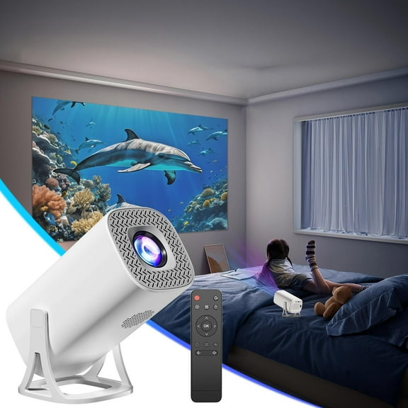 Projector 4K HD Home Bedroom Wall Projection 3DHome Cinema Projector