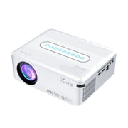 Projector with 5G WiFi and Bluetooth, Native 1080P Projector, FHD 12000LM Movie Projector, 200" Display Home Theater, Compatible with Phone/Laptop/TV StickWhite