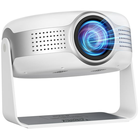 Projector,AILKIN Portable Mini Smart Projector 4K Outdoor Movie Home Theater,Remote Control Focus 5G 1280P with 130" Projector with Wifi and Bluetooth Compatible iOS/Android 12.0