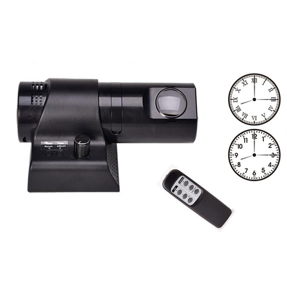 Hand Rotation Analog Clock Projector Alarm Clock with Remote Control,Led Projection Analog Clock ...