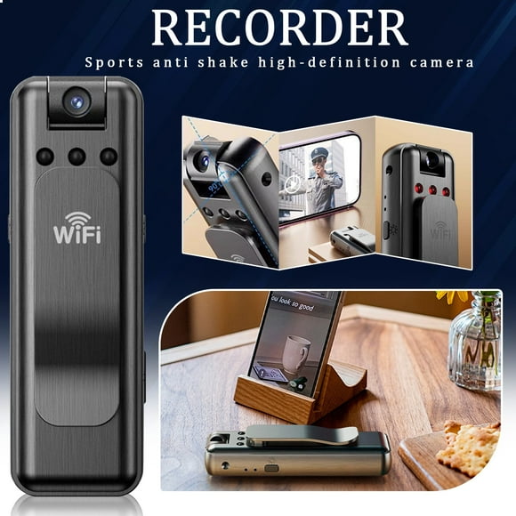 Projector Body Camera Video Recorder, 1080P Small Portable Wearable Hidden Cameras With Clip & Night , Micro Pocket Body Worn Cam For Sport, Pet, Home , Secur,Work Record