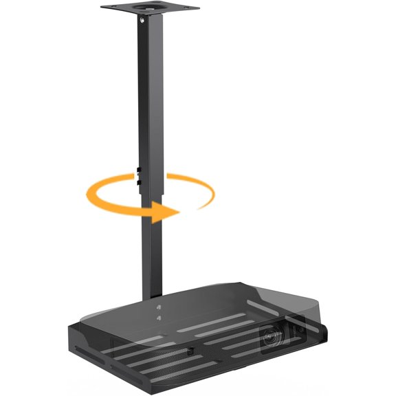 Projector Ceiling Mount - Sturdy & 360 Rotation Ceiling Projector Mount for Seamless Projection, Holds up to 11lbs, Perfect for Home Theater Or Office Setup