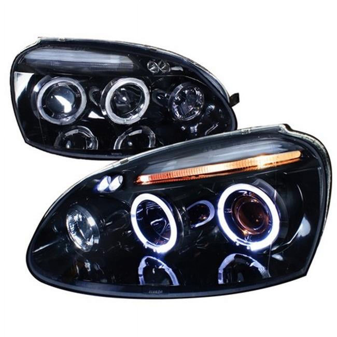 Projector Headlight Gloss Black Housing Smoke Also Fits Gti for 06 to