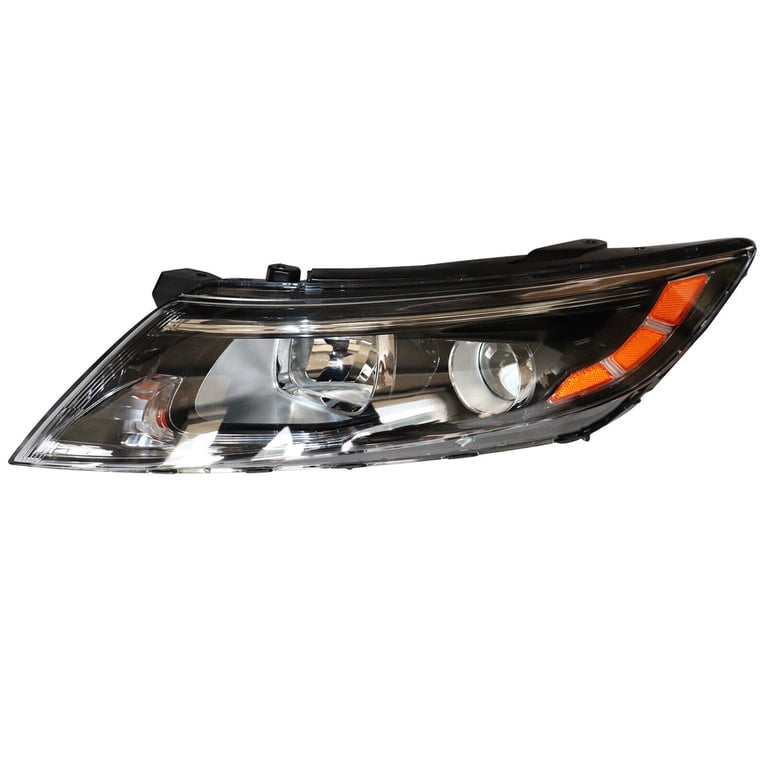 Left Headlight Halogen Headlamp w/ LED DRL Driver Side for KIA