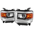 thumbnail image 1 of Projector Headlights (Chrome Housing/Clear Lens) Made for and Compatible with 2014-2019 GMC Sierra 1500/2500 HD/3500 HD, 1 of 4