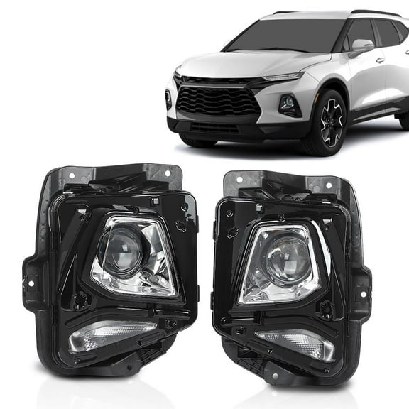 Projector Headlights Headlamps Left+Right Fit for 2019-2021 Chevy Blazer HID/Xenon Model