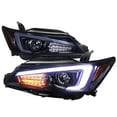 thumbnail image 1 of Projector Headlights with LED Light Bar for 11 to 13 Scion TC, Glossy Black - 10 x 26 x 27 in., 1 of 1