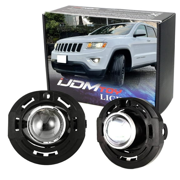 Projector Lens Fog Lamp w/Xenon White LED Lights Kit, For Jeep Grand Cherokee; For Dodge Charger Challenger Dart Durango; For Chrysler 200 300
