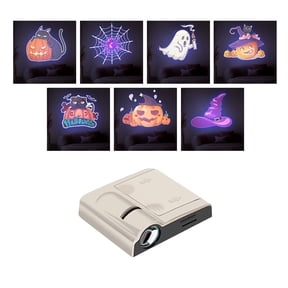 Projector Light Halloween Decoration Led Light Projector 7 Horror Projection Slides Indoor Holiday Projector for Home Party Halloween Decor