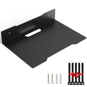 Projector Mount Cable Box Wall Mount Holder Stand, Shelf For Projector Above Bed, Floating Shelves For Game Consoles/AV with Cable Ties Black