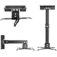 thumbnail image 1 of Projector Mount, Universal Projector Ceiling/Wall Mount Black with Extendable Arms, Adjustable Height, Projector Holder/Bracket/Hanger Low Profile (Black), 1 of 8