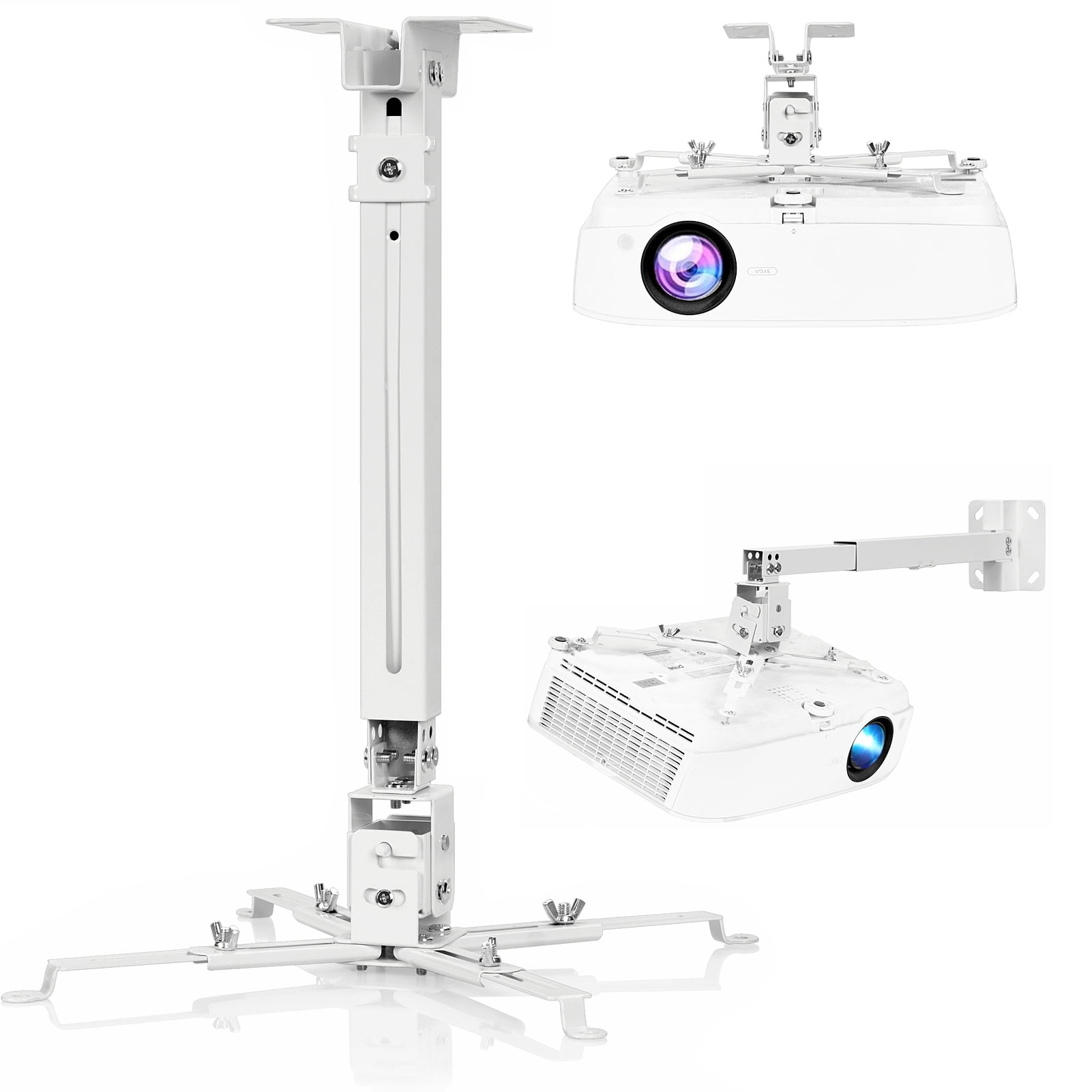Besititli Projector Wall Mount White Height Adjustable Extendable 