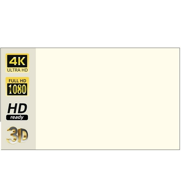 Projector Screen 100 120 130 inch White Grid Anti-Light 160 ° Viewing Angle Projection Screen for Indoor Outdoor Movie ,Better Contrast and Color