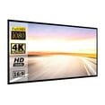 thumbnail interactive-video image 1 of 120 Inch Projector Screen 2025 Upgraded- Black Backing, Straight Edges Foldable Washable And Wrinkle Free For Indoor Home Theater And Outdoor Cinema White 16 9 By Iolieo 1 of 1
