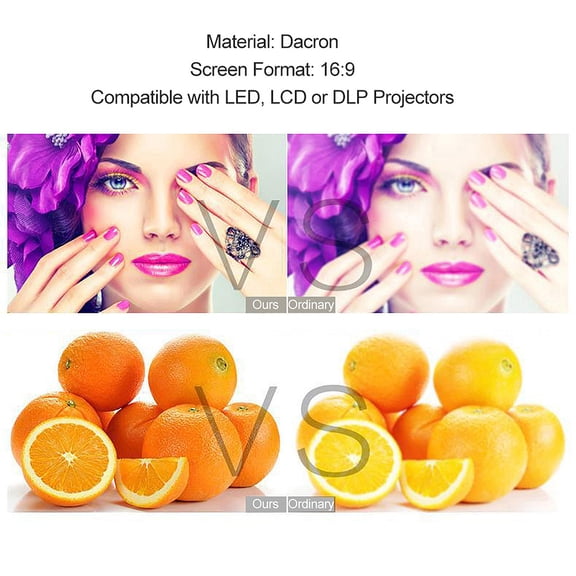 Projector Screen, 16 9 Inch Screen Theater Portable Screen White 70 Inch H70 70'' Portable Wall Indoors Outdoors Theater Wall Indoors Screen Theater Wall T Wall Ioors Screen Eryue H70