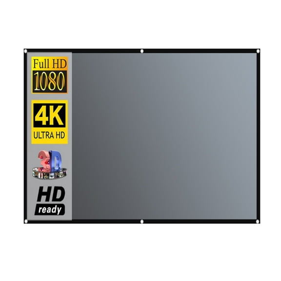 Projector Screen 16:9 Metal Anti Light Curtain Reflective Fabric Cloth DLP Projector Anti Light ,Better Contrast and Color