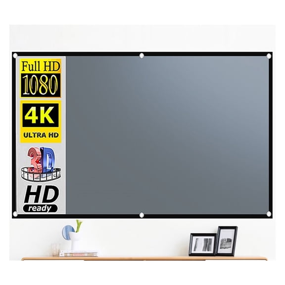 Projector Screen 16:9 Metal Anti Light Special Price Gray Optical Coating Portable Reflective Canvas Projection