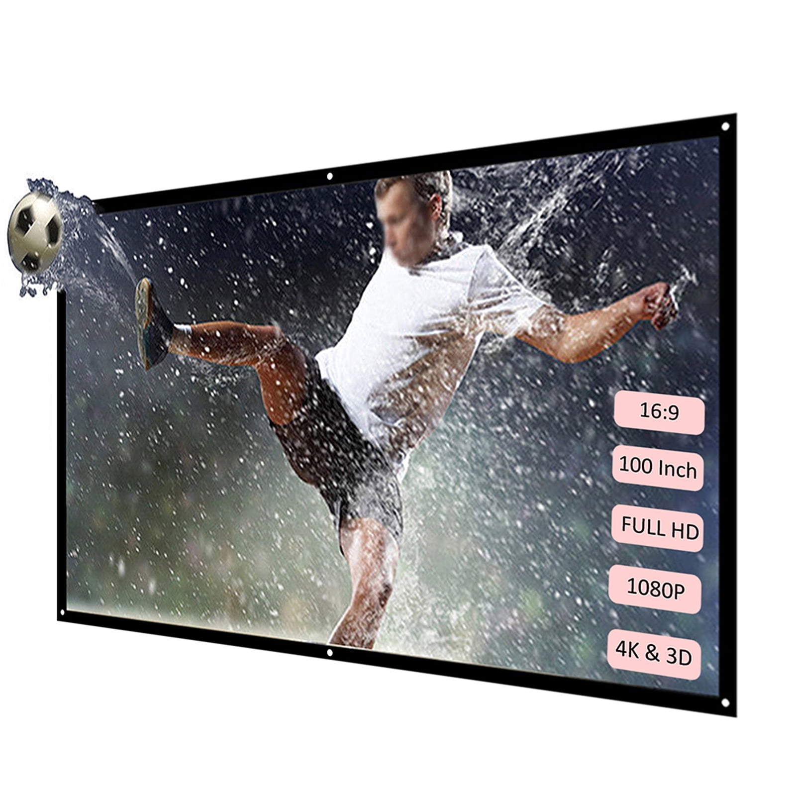 Projector Screen,16 9 Screen Wall Mounted Theater Mounted Theater ...