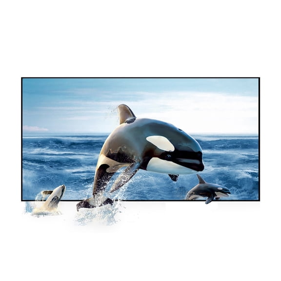 Projector Screen 72inch 84inch 100inch 120inch 130inch Reflective Fabric Projector Projection Screen Enhance Brightness ,Wrinkle-Free