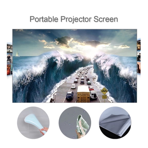 Projector Screen Anti Light Reflective Fabric Cloth Projection Curtain For Home Theater ,Wide Application