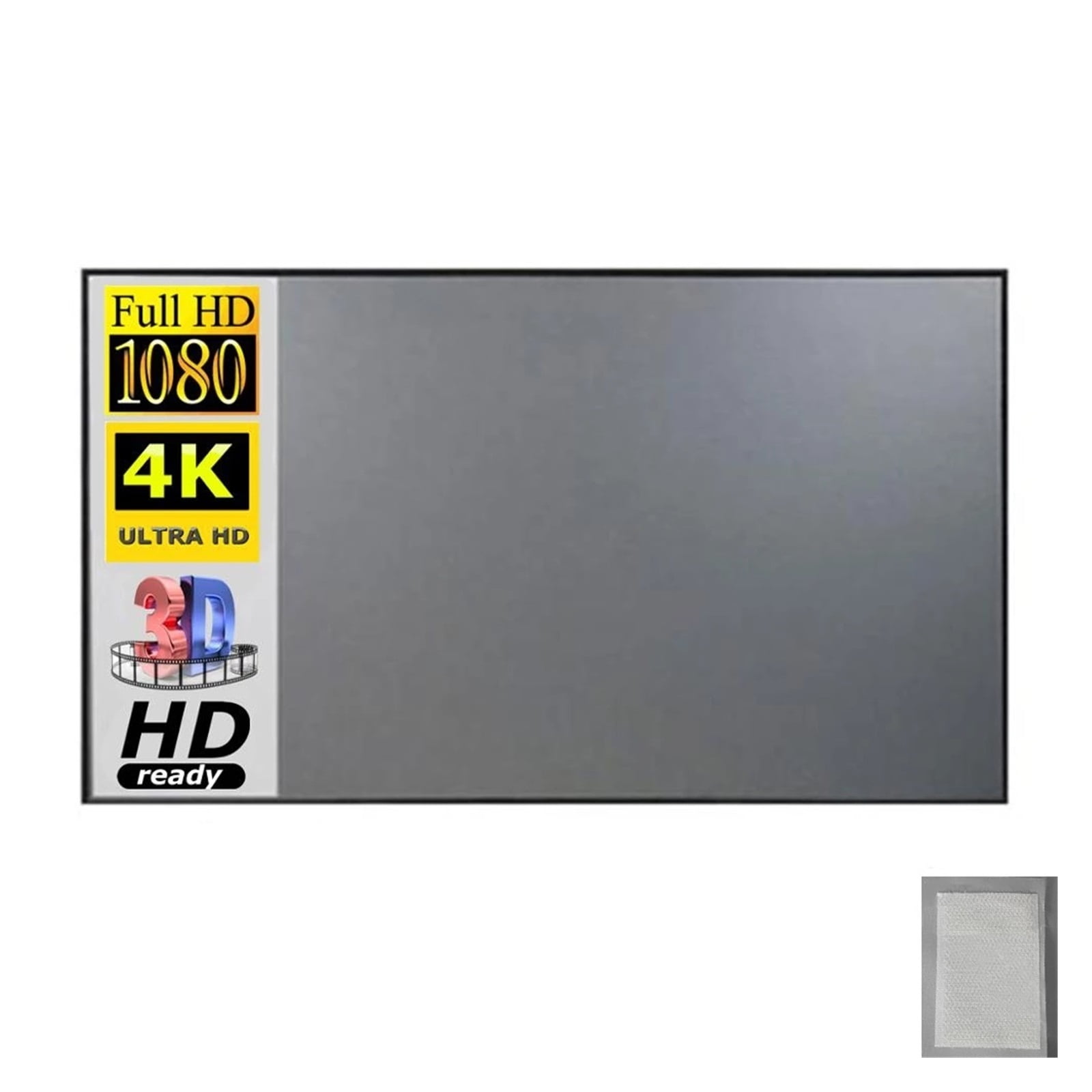 Projector Screen Fabric 100 120 inch Screen Projection Portable ...