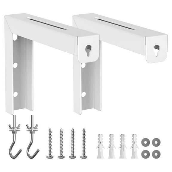 Projector Screen L-Bracket Wall Adjustable Extension with Hook Manual Wall Mount Hooks Hardware