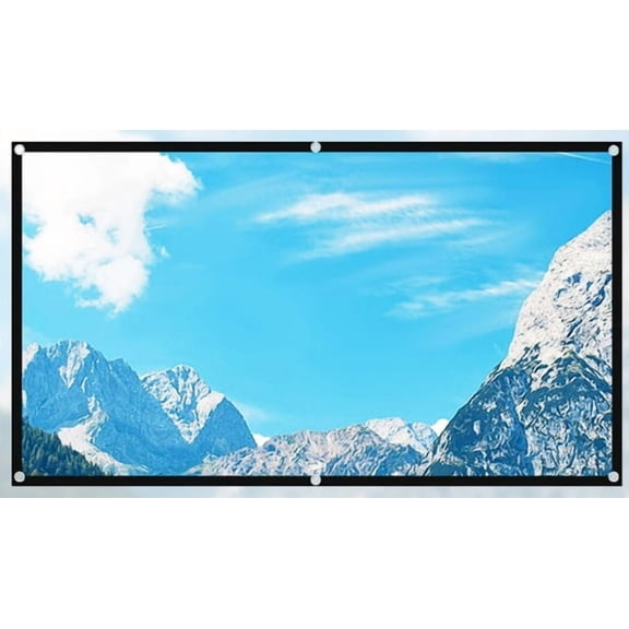 Projector Screen Metal Grey Anti-Light 30° Viewing Angle Portable Reflective Screen ,Wrinkle-Free Outdoor Projector Screen