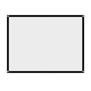 Projector Screen,Rear Projection Screen Portable Foldable Noncrease Projector Curtain Screen 43 for Outdoor Camping Movie Open Air Cinema White[72in]