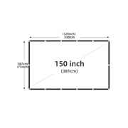 Projector Screen White Anti-Crease 60-200 Inch 169 Soft High Density Portable Foldable Projection Screen Outdoor Movie
